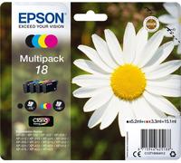 4x Originale Epson 18 Cartucce di Inchiostro XP102 XP202 XP212 XP215 XP302 XP305
