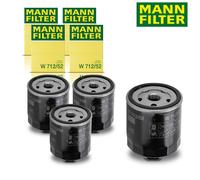 4x Originale Mann Filter Filtro Olio per Audi A2 VW Bora Golf Polo Vento Skoda