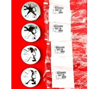 4x Originale Peugeot Coprimozzo 15 Pollici 206, 207, 307 308 407 607 3008 -