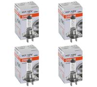 4x OSRAM Classic H7 1500 Lm Bruciatore Lampadina Pera