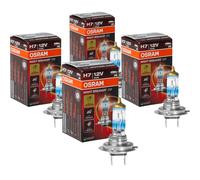 4x OSRAM H7 Notte Breaker 220 Alogena Fino +220% 1500 Lm 55W 12V Model 2024/25