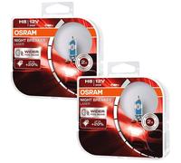 4x Osram H8 Night-Breaker Laser 12V 35W PGJ19-1 Xeno Halogen-Birnen Lampada