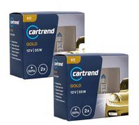 4x Pacco H1 12V 55W Super White Laser Xenon Look Effetto Ottica Halogen-Birnen