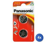4x Panasonic Batteria monouso CR2016 Litio 3 V