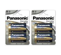 4x PANASONIC Everyday Power D LR20 1.5V Batterie Alcaline Stilo MN1300