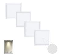 4x Pannello LED 60X60 Plafoniera Soffitto 42W Led Panel Controsoffitto Naturale