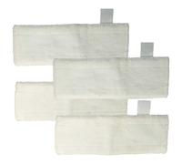 4x Panno per Kärcher SC 1 EasyFix SC 1 EasyFix Premium scopa a vapore bianco