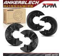 4x Parafango Freni Ankerblech Anteriori Posteriori per VW T5 Multivan 7EB 7EA