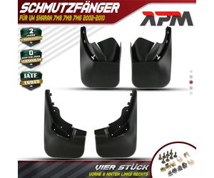 4x Parafango Paraspruzzi per VW Sharan7M6 7M8 7M9 Anno Fab. 2002-2010 1.9 2.0