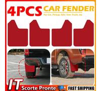4x paraspruzzi universali rossi per parafanghi per pick-up SUV