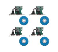 4X PCI-E PCI Express Doppio DB9 Seriale RS232 2 Porte Controller Adattatore Carta Verde