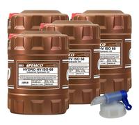 4x PEMCO 20 Litro Hydro Hv Iso 68 Olio Idraulico din 51524-2 51524-3 Iso 11158