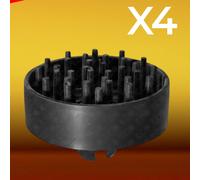 4x Per Fiat Panda 141 Storica Tassello Incastro Struttura Paraurti Plastica PA6