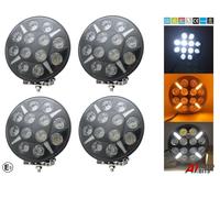 4X Per Scania Volvo DAF Man Camion 24v 9'' Jumbo Pois Luce LED DRL HQ E9