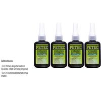 4x Petec Blocco Viti Medio 50 G Bottiglia