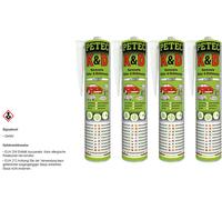4X Petec K&D Colla E Massa Sigillante Per Carrozzeria Bianca 310Ml