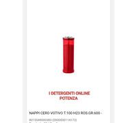 4x Pezzi Lumini Votivi Ceri Cimitero Religioso Rosso Candele Gr 420 T100