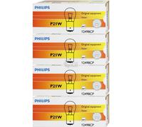 4X Philips P21W 12V 21W BA15S Vision Premium Set 10 Pezzi Lampadina
