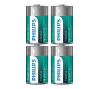 4x Philips Pile Alcaline Industriale D LR20 1,5V R20 Lunga Durata