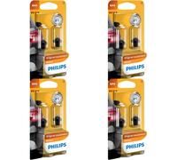 4X Philips Standard Bax 83S/135 Nero 1.2W 12V Lampadine Auto