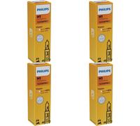 4x Philips Vision H1 Alogena Fino 30% più Luminosa 55W 12V Lampadine Auto