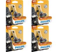 4x Philips Vision H11 Alogena Fino 30% più Luminosa 55W 12V Auto-Lampadine