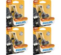 4x Philips Vision H11 Alogena Fino 30% più Luminosa 55W 12V Auto-Lampadine