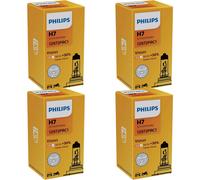4X Philips Vision H7 Alogena Fino Al 30% In Più Di Luce 55W 12V Lampadine Auto