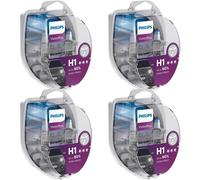 4x Philips VisionPlus Duobox H1 Alogena Fino 60% Più Luce 55W 12V Auto-Lampadine