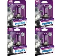 4X Philips VisionPlus H7 Alogena Fino Al 60% In Più Luce 55W 12V Lampadine Auto