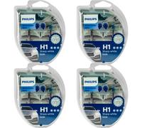 4X Philips WhiteVision Ultra DuoBox H1 + W5W 55W 12V Lampadine Alogene
