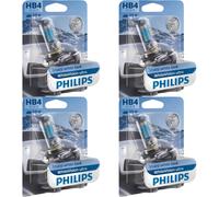 4X Philips WhiteVision Ultra HB4 Halogeno 51W 12V Lampadine Auto