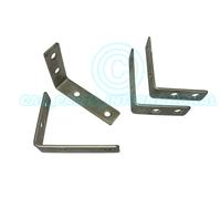 4x Piccolo Rimorchio Parafango Supporto Acciaio Inox Pre Forati 10 x 8cm
