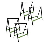 4x Pieghevole Bock Cavalletto Supporto di Lavoro 2er Set Carico 200 KG/Coppia