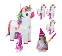 4x pignatte unicorno pentolacce da appendere a forma di animale per feste party