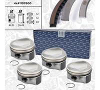 4x Pistone Set kolbenschmidt Std Bulloni Ø 23 MM Audi Seat Skoda VW 1,8 TSI Cdaa