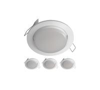 4x plafoniera da incasso ZOBE bianco semilucido rotonda 107mm Ø 1x GX53 max. [EEK: E]