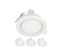 4x plafoniera da incasso ZOBE II bianco opaco rotonda 107mm Ø 1x GX53 max. 25W [EEK: F]