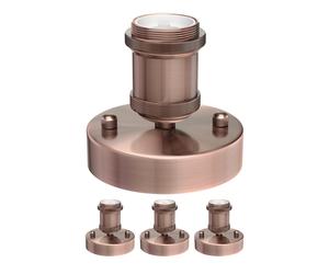 4x plafoniera/portalampada RETRA bronzo opaco 1x E27 max. 60W