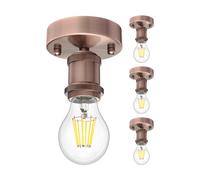 4x plafoniera/portalampada RETRA bronzo opaco 1x E27 max. 60W [EEK: A]