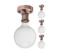 4x plafoniera/portalampada RETRA bronzo opaco 1x E27 max. 60W [EEK: D]