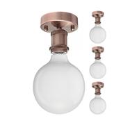 4x plafoniera/portalampada RETRA bronzo opaco 1x E27 max. 60W [EEK: D]