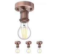 4x plafoniera/portalampada RETRA bronzo opaco 1x E27 max. 60W [EEK: D]