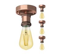 4x plafoniera/portalampada RETRA bronzo opaco 1x E27 max. 60W [EEK: E]