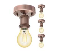 4x plafoniera/portalampada RETRA bronzo opaco 1x E27 max. 60W [EEK: E]