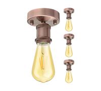 4x plafoniera/portalampada RETRA bronzo opaco 1x E27 max. 60W [EEK: E]