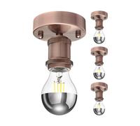 4x plafoniera/portalampada RETRA bronzo opaco 1x E27 max. 60W [EEK: E]