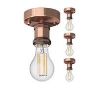 4x plafoniera/portalampada RETRA bronzo opaco 1x E27 max. 60W [EEK: E]
