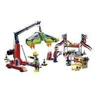 4X Playmobil Air Stuntshow Servicestation Figure Set 85 Accessori Bambini Gioco
