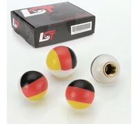 4x Pneumatici Coperture Valvole Sfera Germania Bandiera per Audi Q2 Q3 Q5 Q7